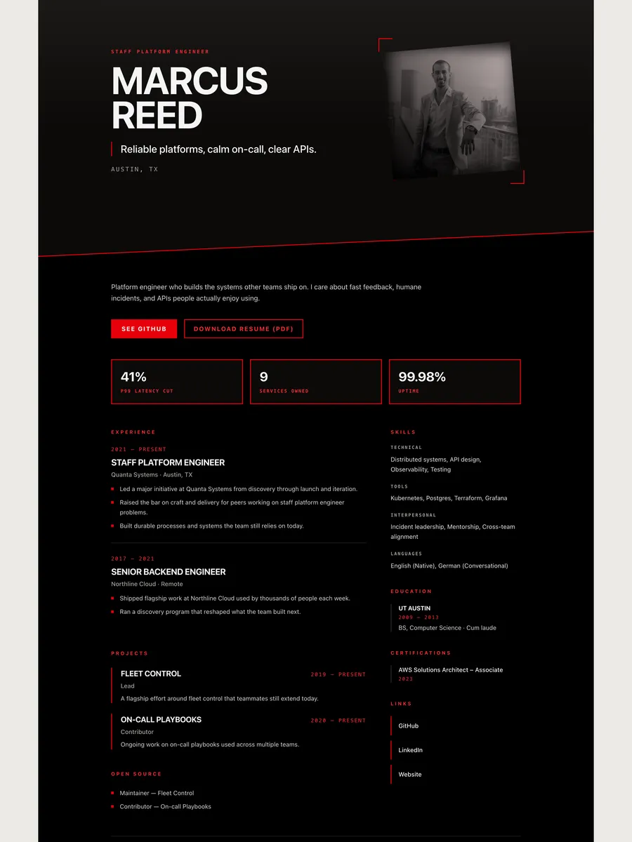 The Agitprop public page design.