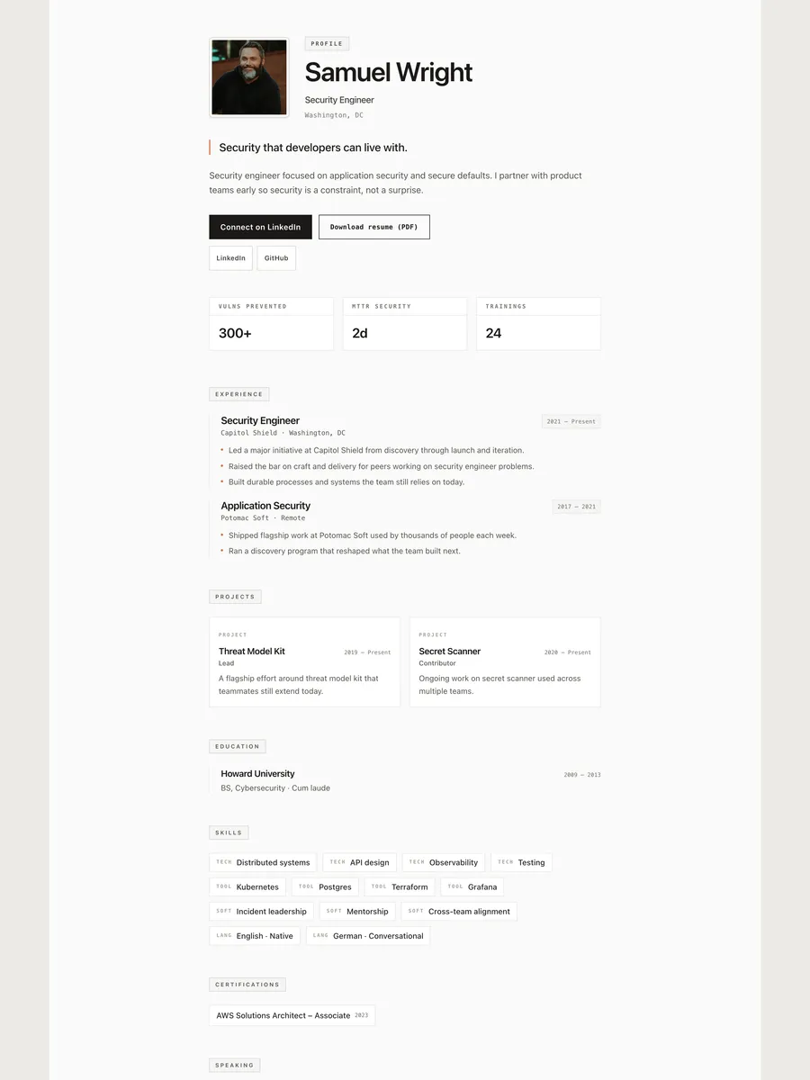 The Label Maker public page design.