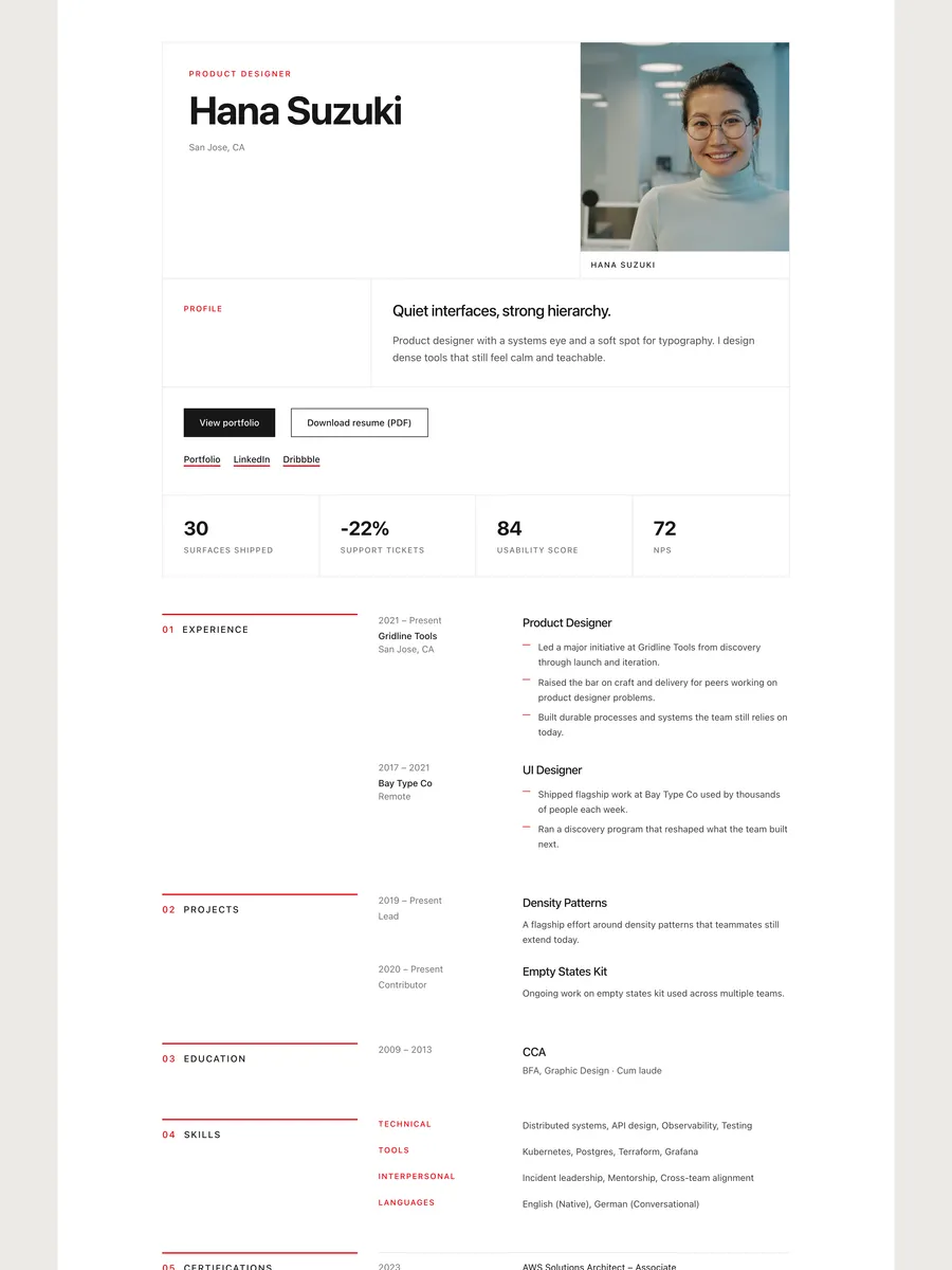 The Swiss Grid public page design.